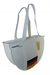 Casual Sport Bag with full length zipper & internal pocket printed with German flag